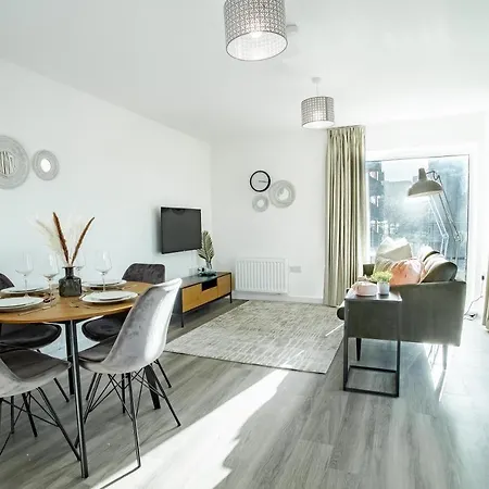 Apartamento Smith House 1&2 Bed Apts Near Brindley Place, Canals, Bhm Arena, Broad St, Free Parking By Opulent Birmingam